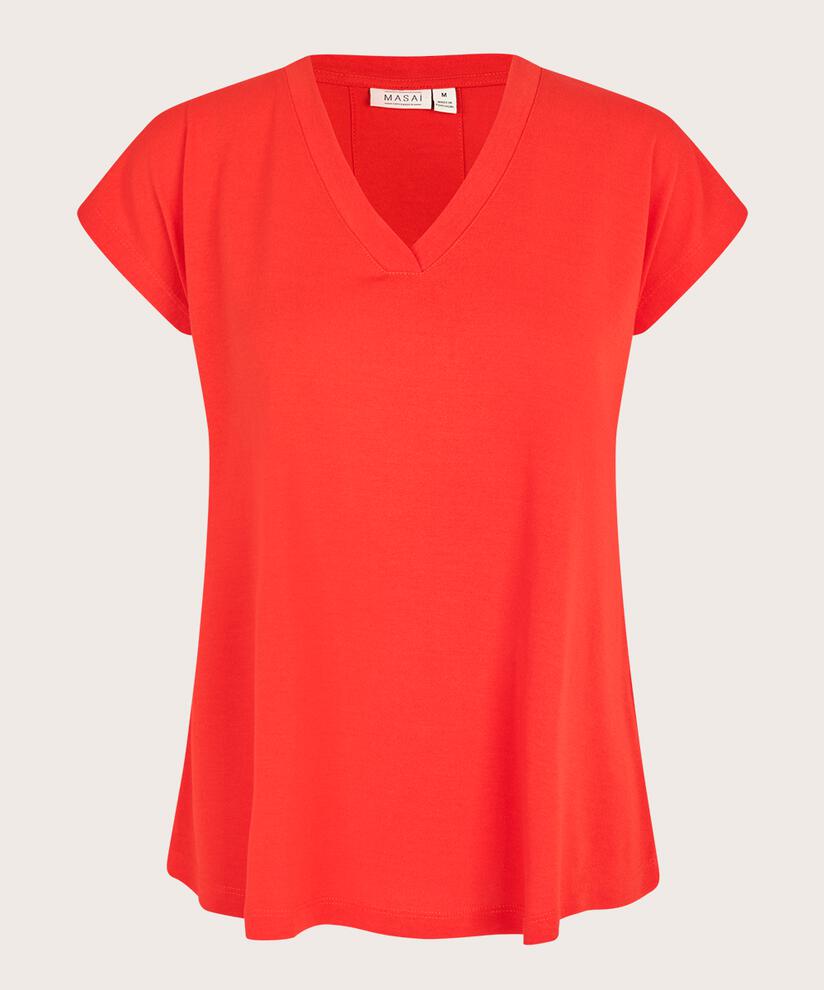 T-shirt Mit V-ausschnitt, Poinciana
