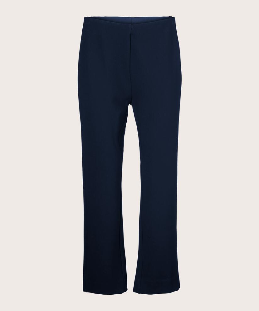 Verkürzte Hose In Schwerer Jersey-qualität, Navy