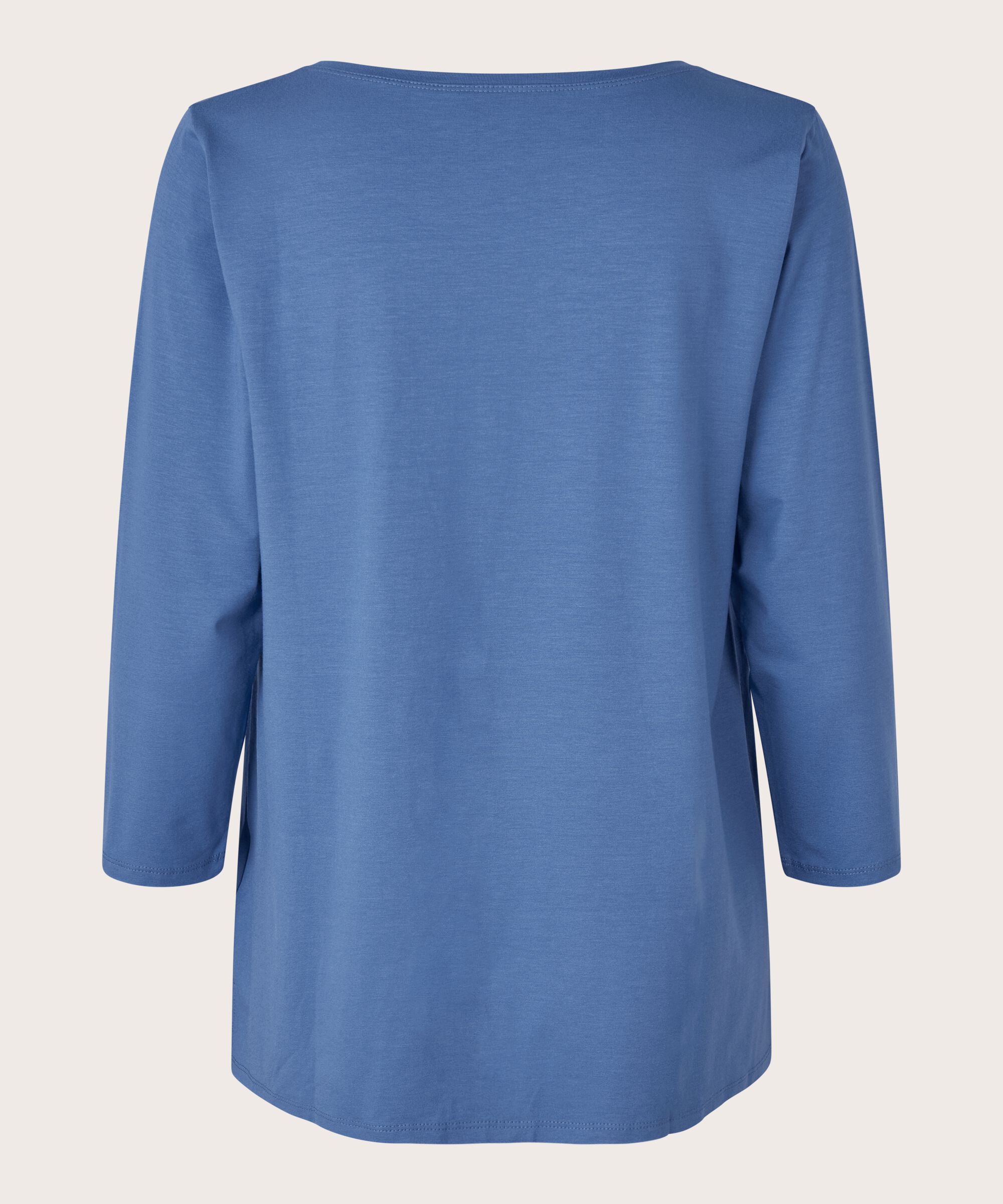 Shirt mit rundem Hals, Federal Blue