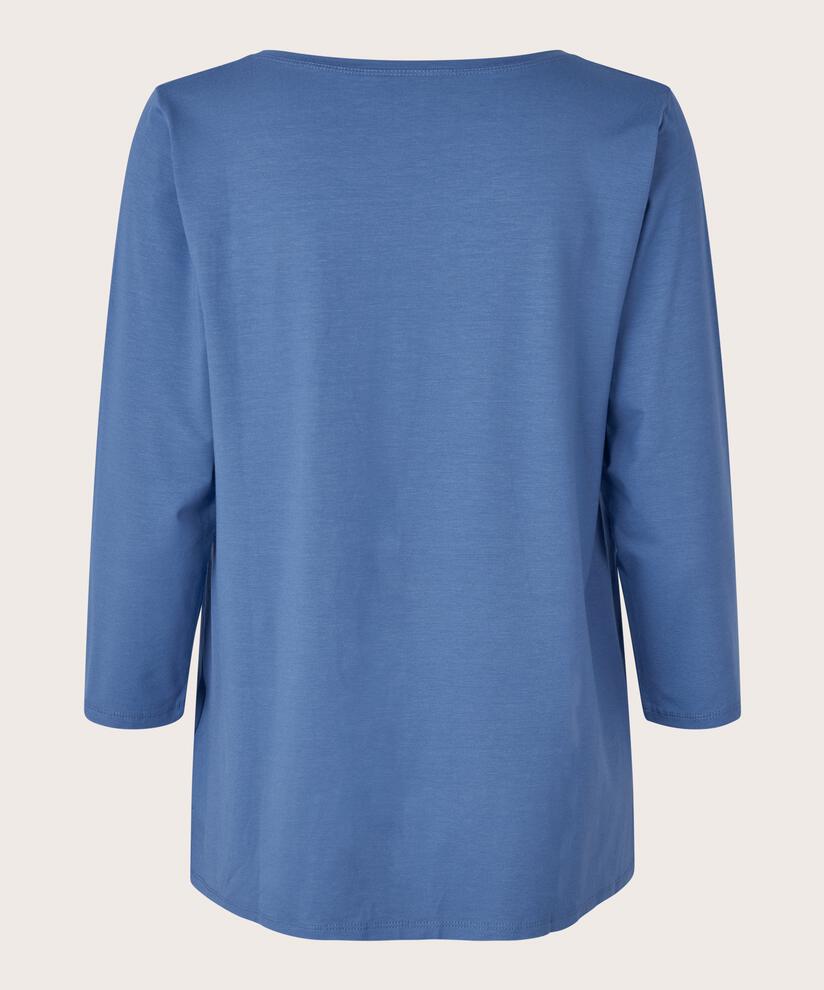 Shirt mit rundem Hals, Federal Blue
