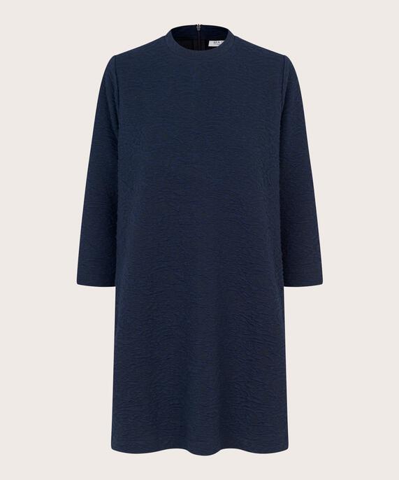 Jersey-Tunika mit Reißverschluss hinten, Navy