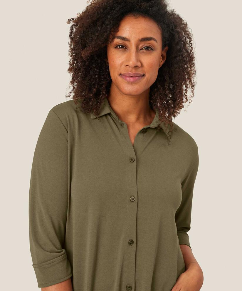 Jerseyshirt mit Dreiviertelärmeln, D. Lichen Green