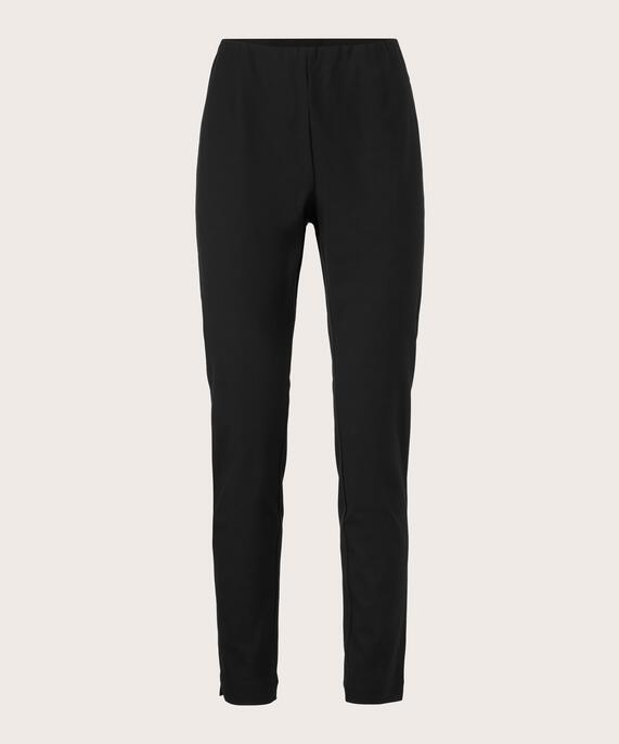 Eng anliegende Hose aus Baumwollstretch, Black
