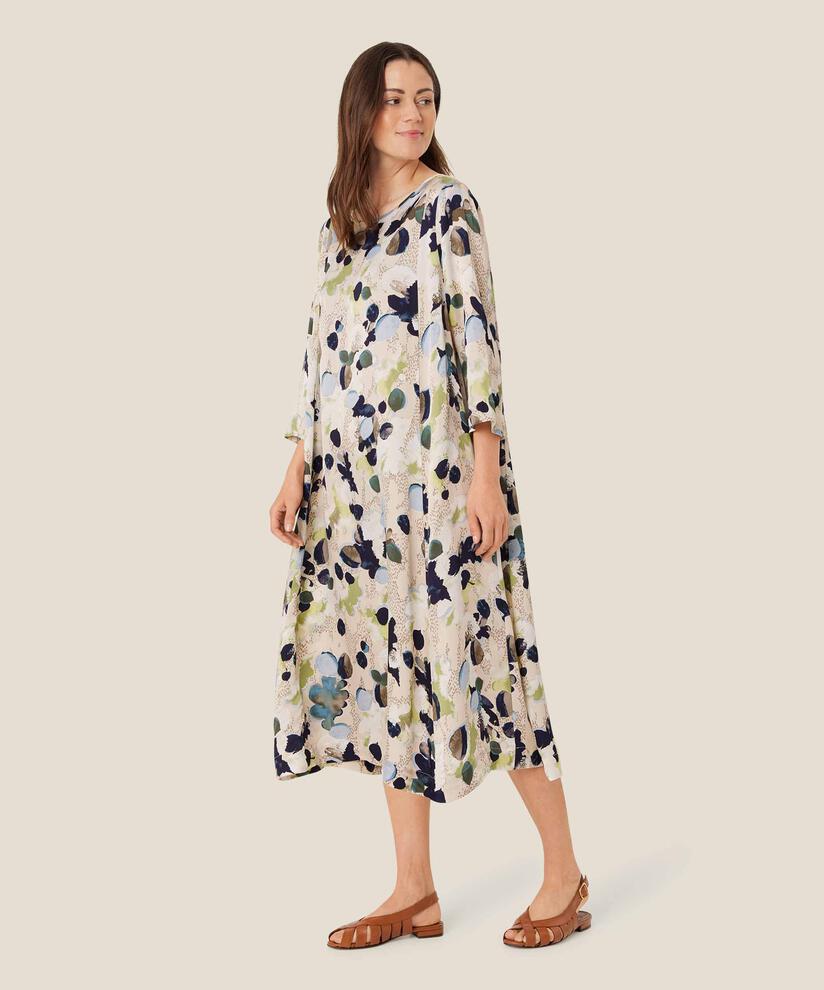 Kleid Aus Viskose Mit Knopf Am Hals, Fog