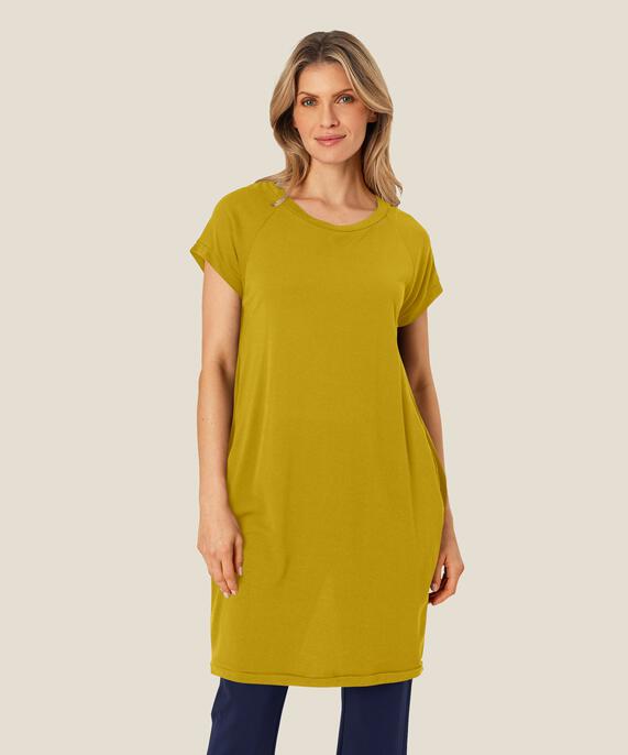 Tunika Mit Rundhalsausschnitt Und Taschen, Burnish Gold