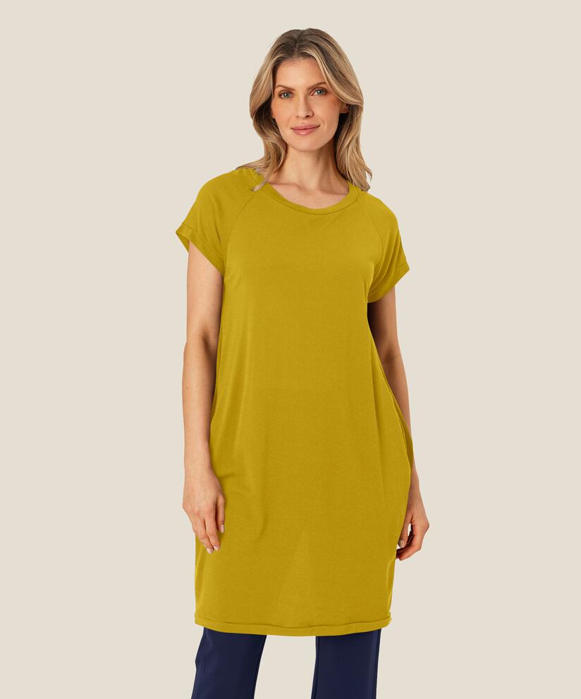 Tunika Mit Rundhalsausschnitt Und Taschen, Burnish Gold