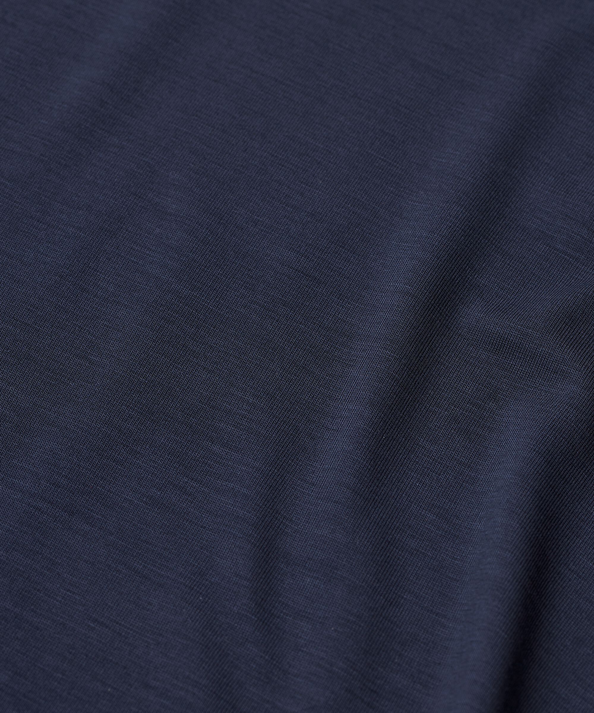 Rollkragenbluse Aus Weichem Jersey, Navy Blazer