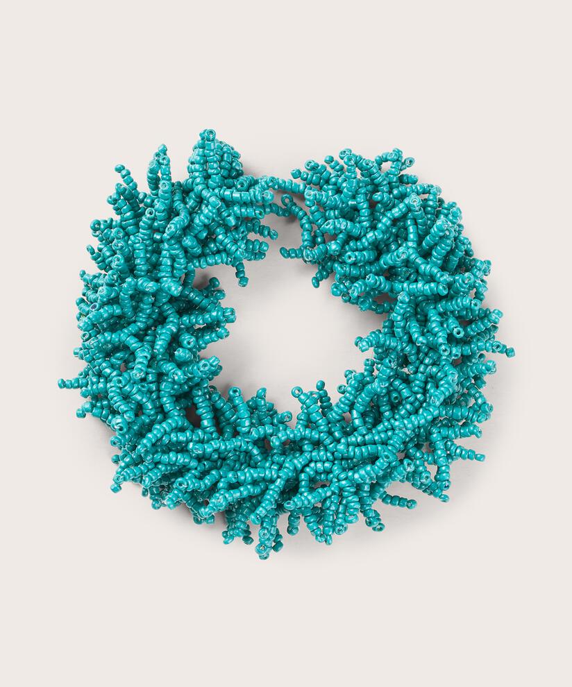 Armband mit farbigen Perlen, Teal