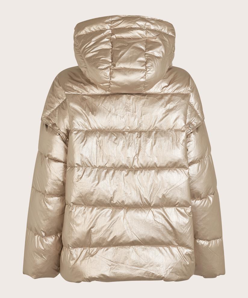 Jacke mit abnehmbaren Ärmeln und Kapuze, Gold