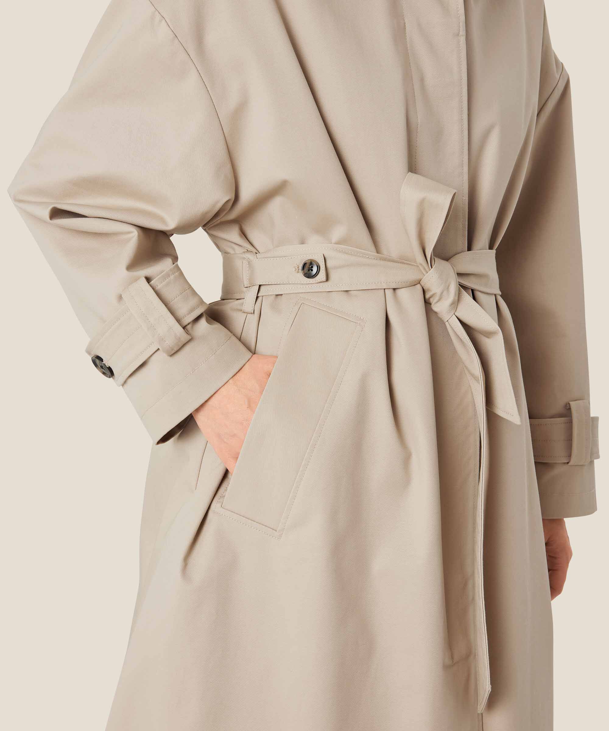 Mantel mit Gürtel und herausnehmbarem Futter, Pure Cashmere