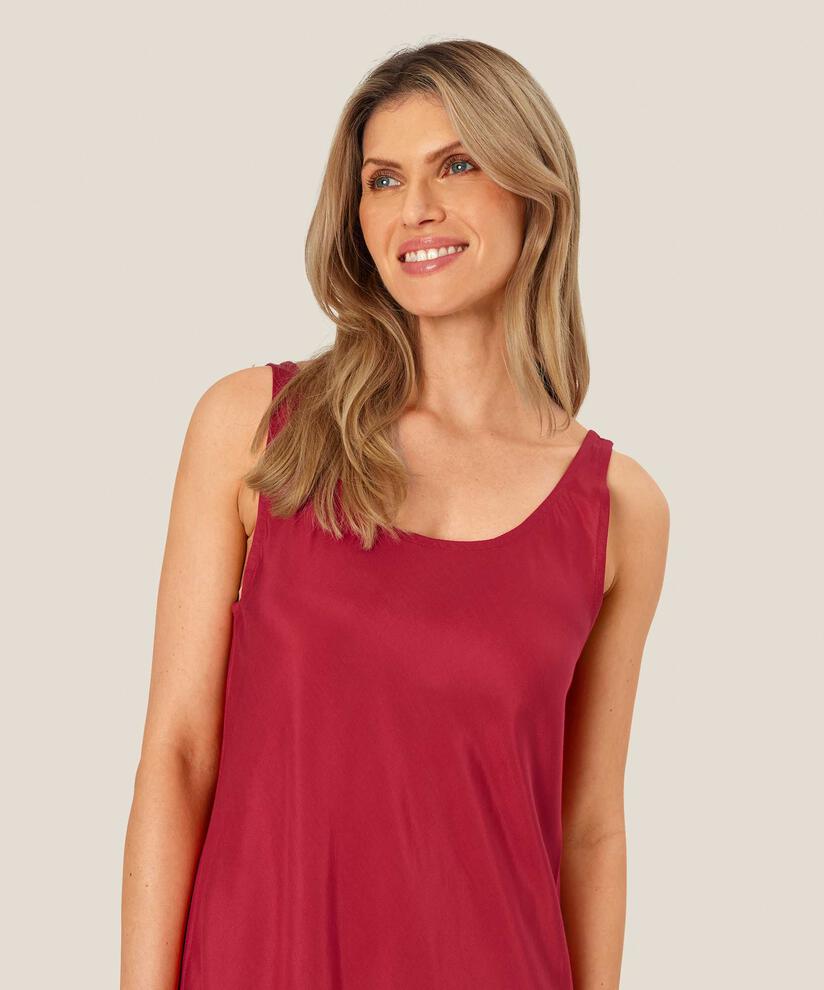Trägerkleid aus leicht glänzender Viskose, Persian Red