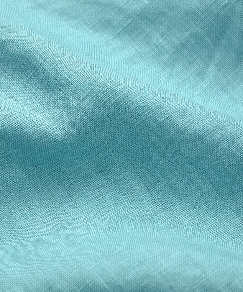 Leinenshorts Mit Gesmoktem Gummizug Hinten, Aqua
