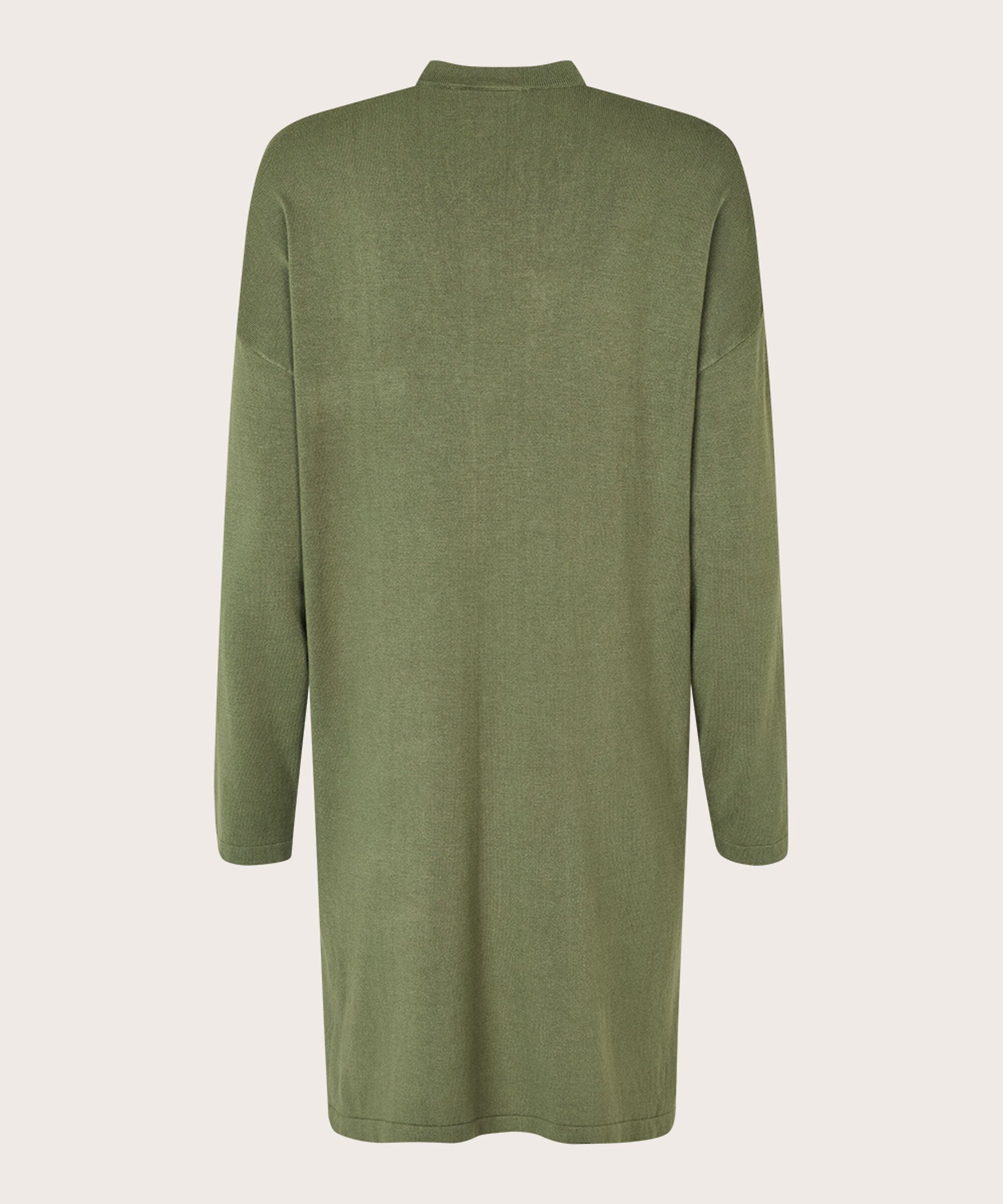 Feinstrick-cardigan Mit Geradem Schnitt, D. Lichen Green