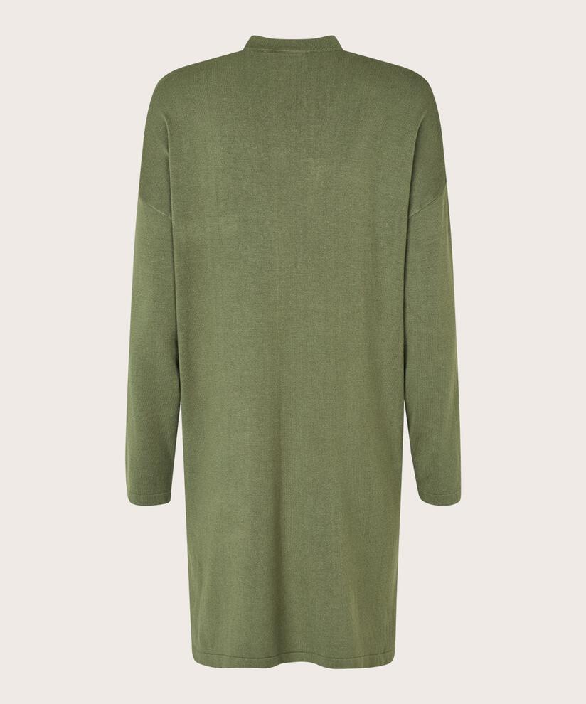 Feinstrick-cardigan Mit Geradem Schnitt, D. Lichen Green