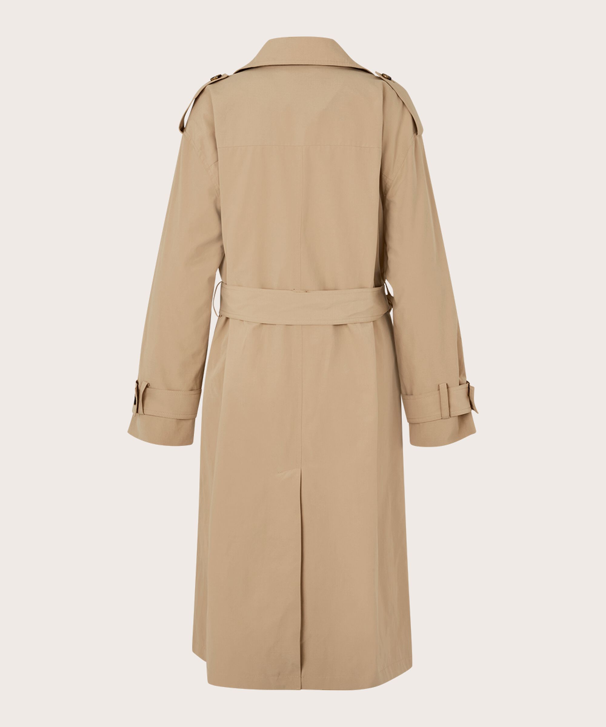 Trenchcoat mit zweireihigem Knopfverschluss, Safari