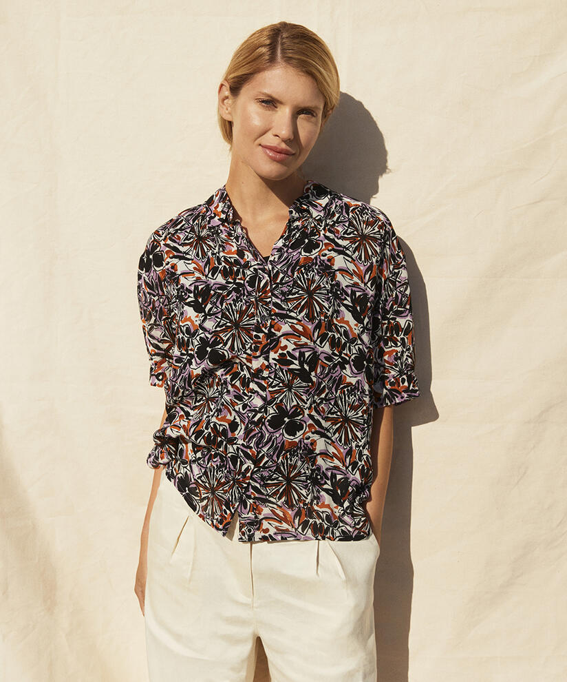 ITALLA HEMDBLUSE, Lavender Mist