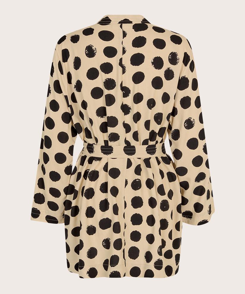 Gepunktete Jacke mit Bindeband in der Taille, Fog