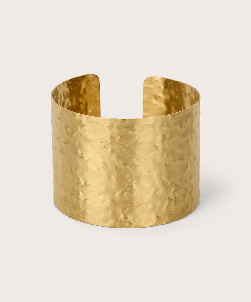 goldenes Armband mit geschlagener Oberfläche, Gold