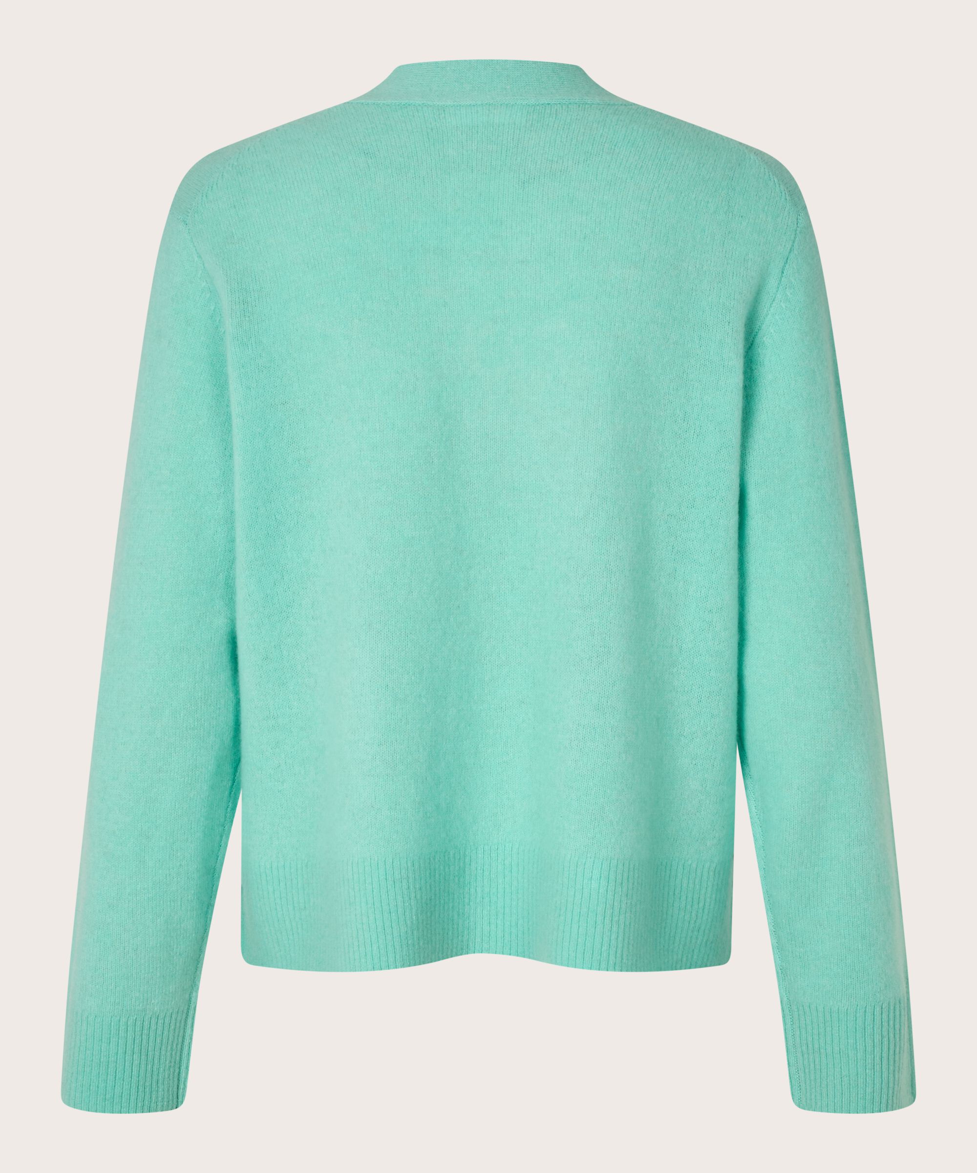 weicher Woll-Cardigan mit Fronttaschen, P. Turquoise