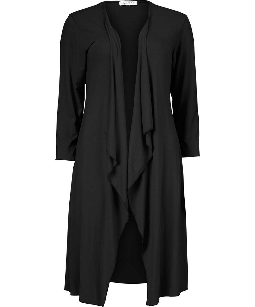 IBONE JERSEY CARDIGAN, Black