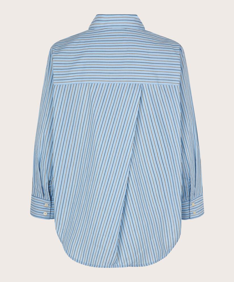 Button-down-hemdbluse Aus Baumwolle, Ashley Blue