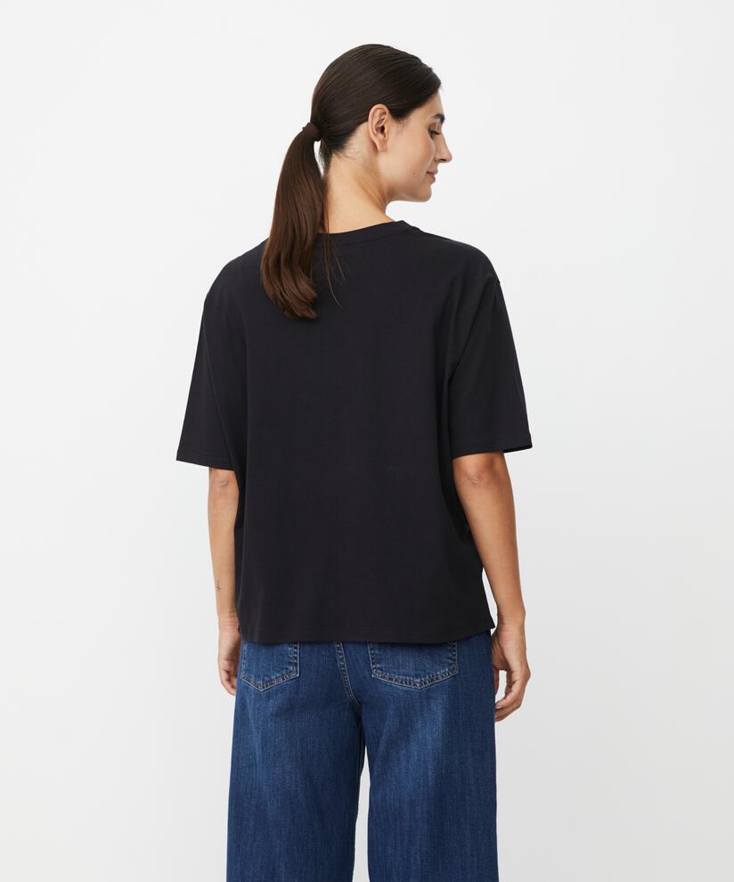 T-shirt Mit Rundhals, Black