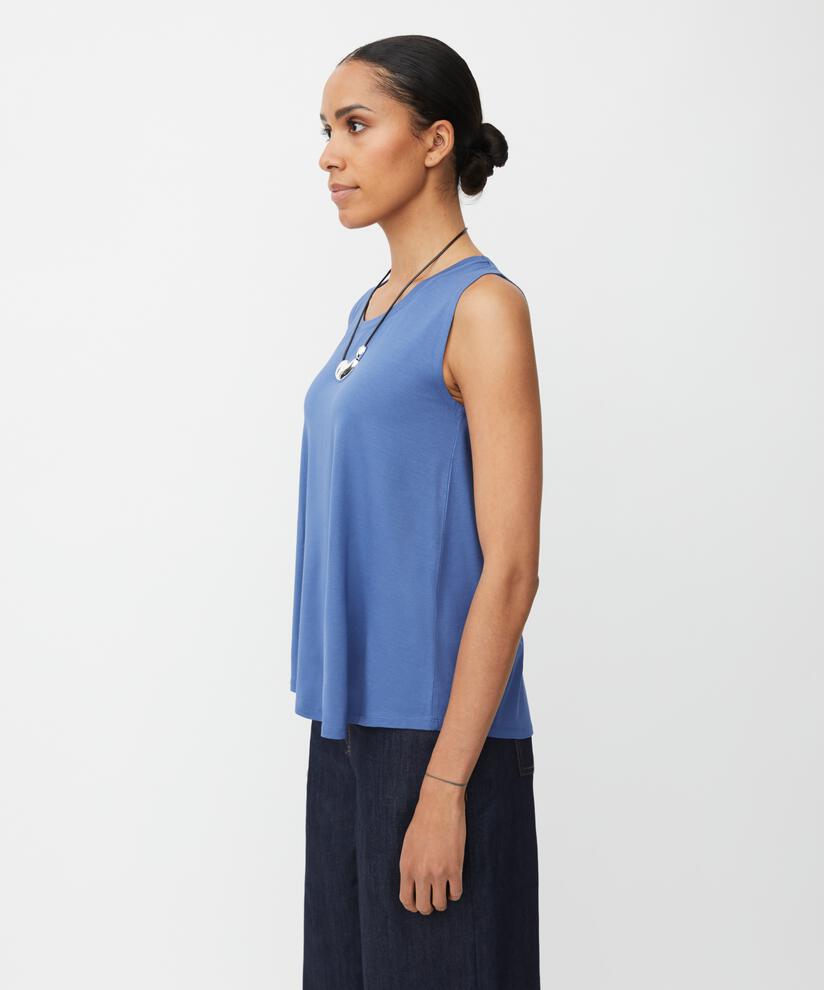 Ärmelloses Jersey-top, Bijou Blue