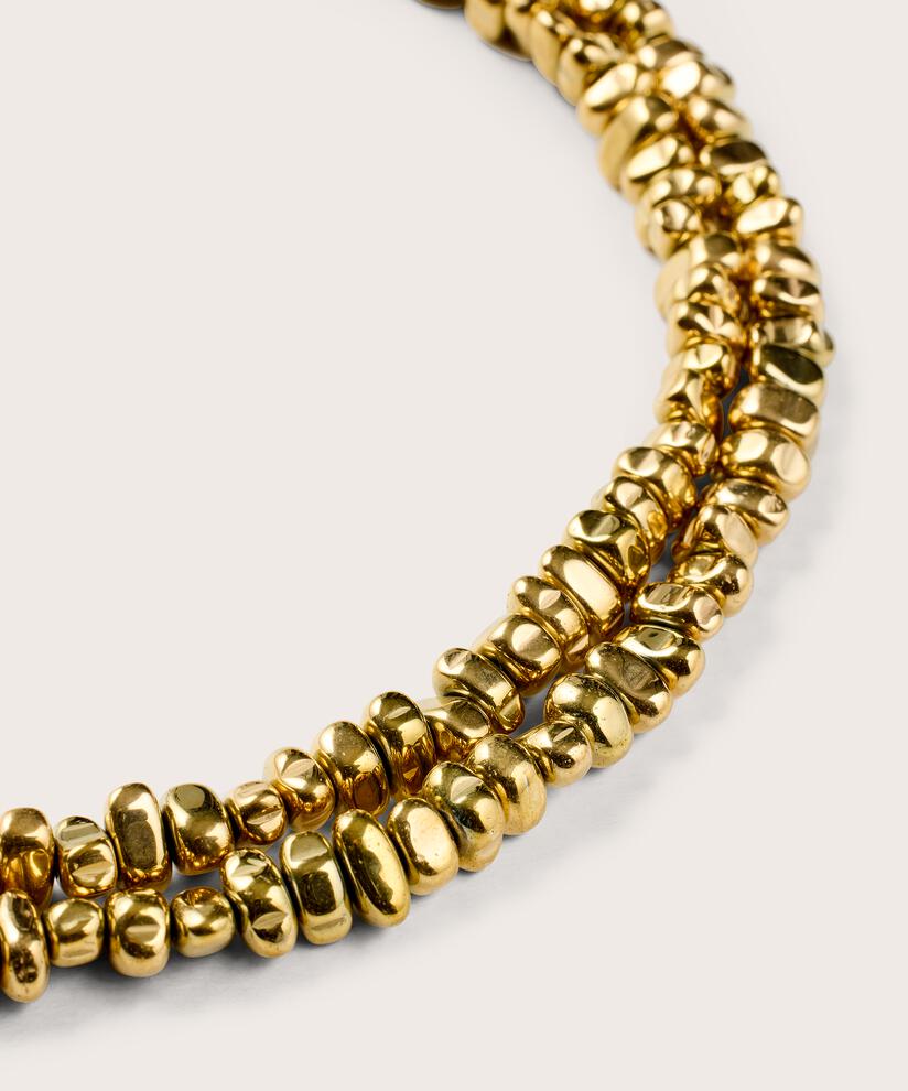 Halskette Mit Kleinen Perlen, Gold