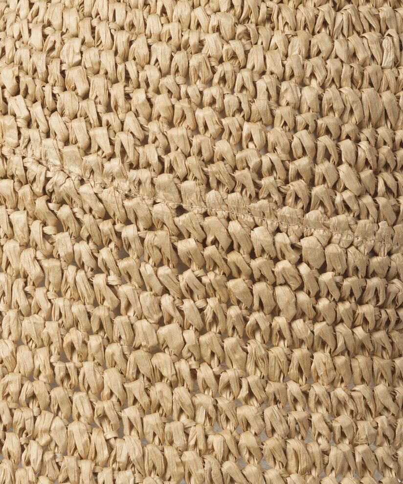 Strohhut mit Krempe, Natural