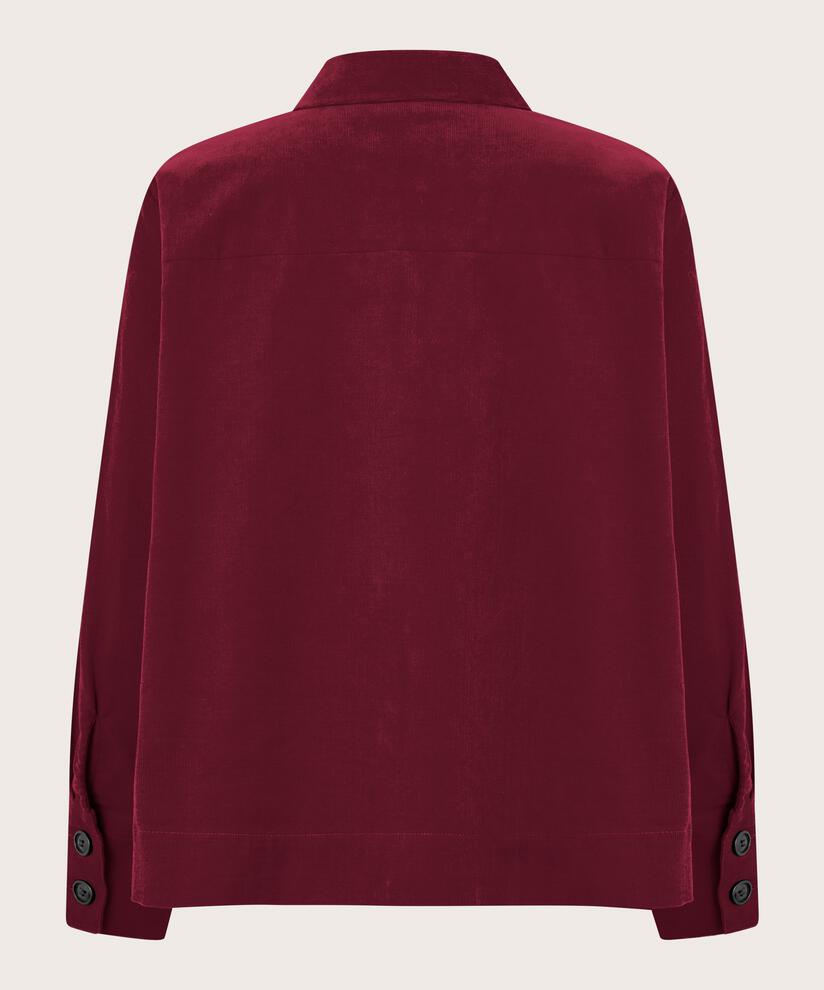 Samthemdjacke Mit Kragen, Tawny Port