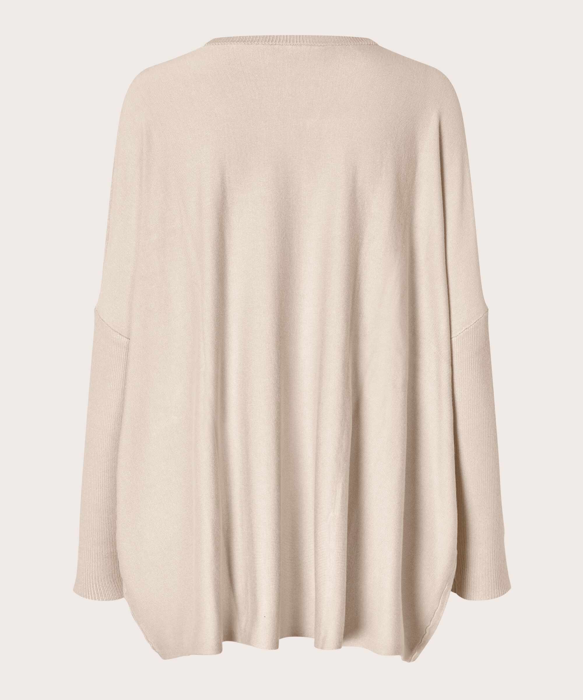 Oversize-pullover Mit Schmalen Ärmeln, L beige mel