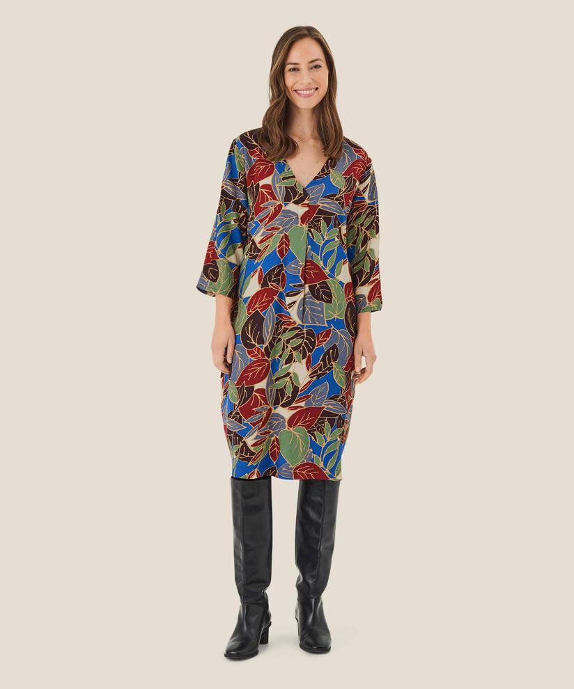 Kleid mit V-Ausschnitt und Taschen, Surf the web