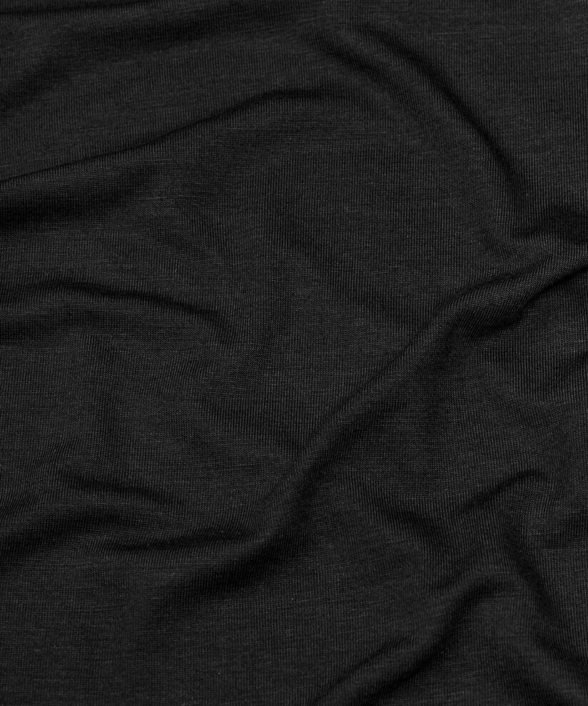 Jersey-Trägertop mit Spitzenbesatz, Black