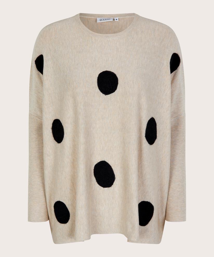 Oversize-pullover Mit Schmalen Ärmeln, L beige mel