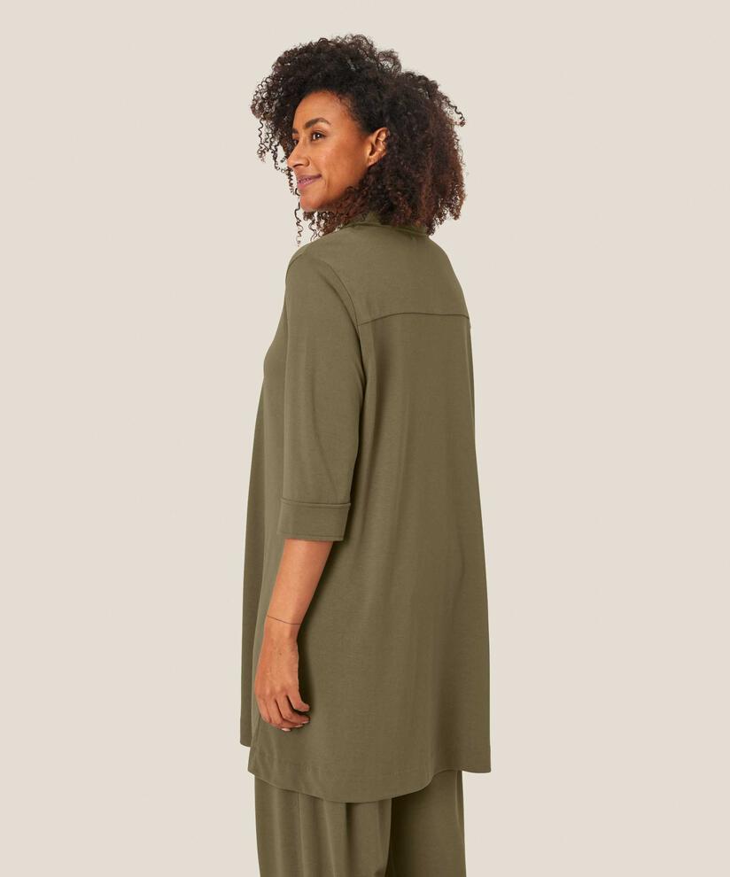 Jerseyshirt mit Dreiviertelärmeln, D. Lichen Green