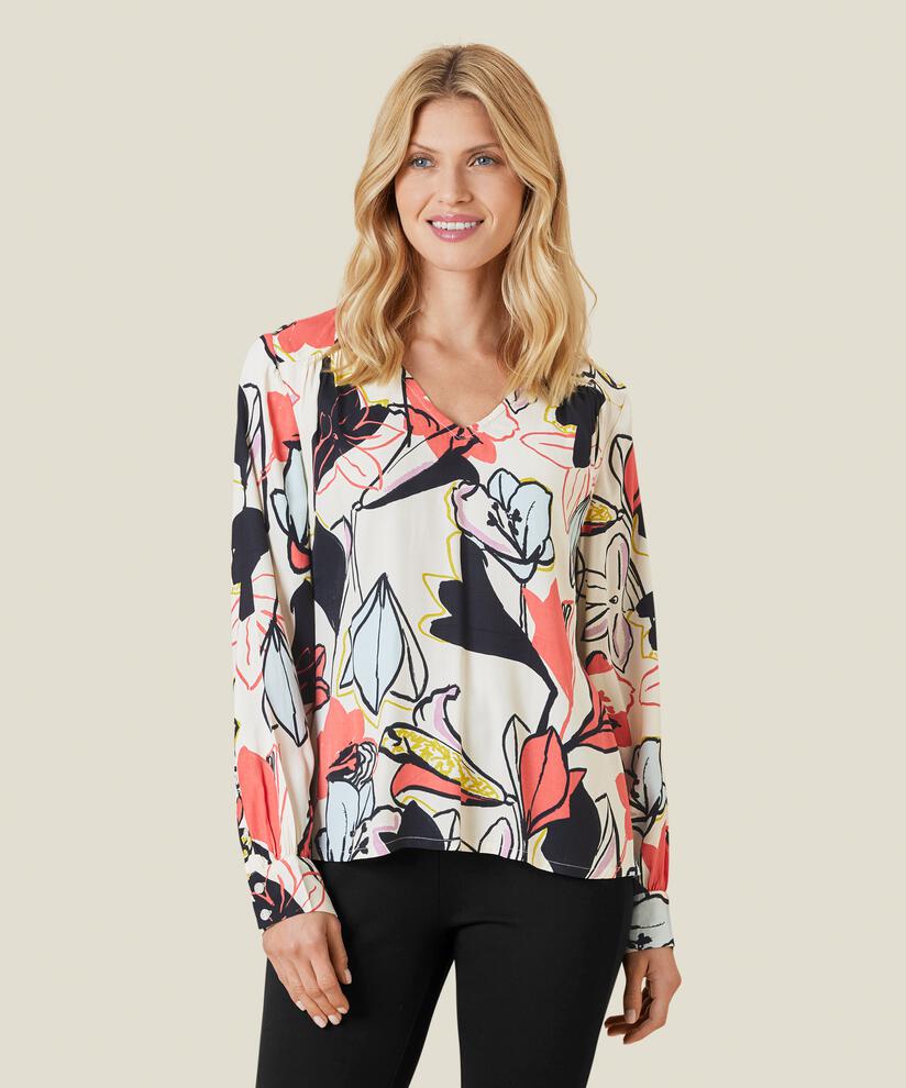DOLORITA BLUSE, Spiced Coral