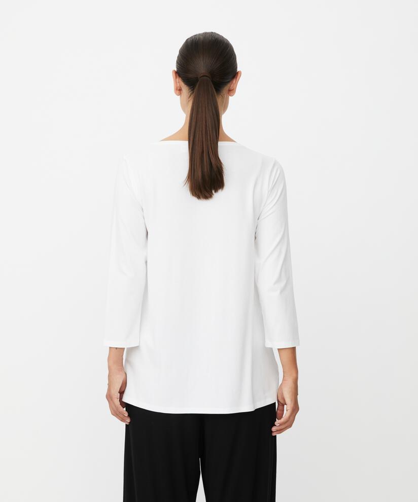 Shirt Mit Rundem Hals, White
