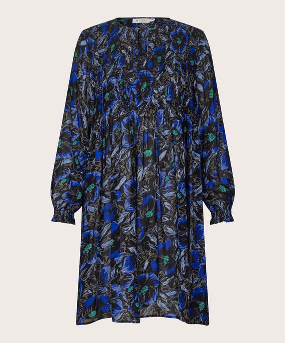 Tunika aus leichter transparenter Viskose mit Bindebändern am Hals, Surf the web