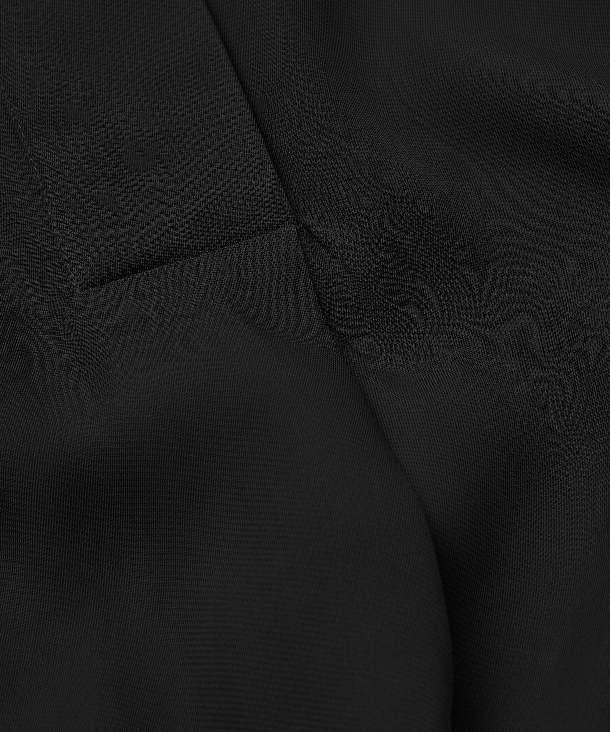 Kleid aus Viskosemischung mit Taschen, Black