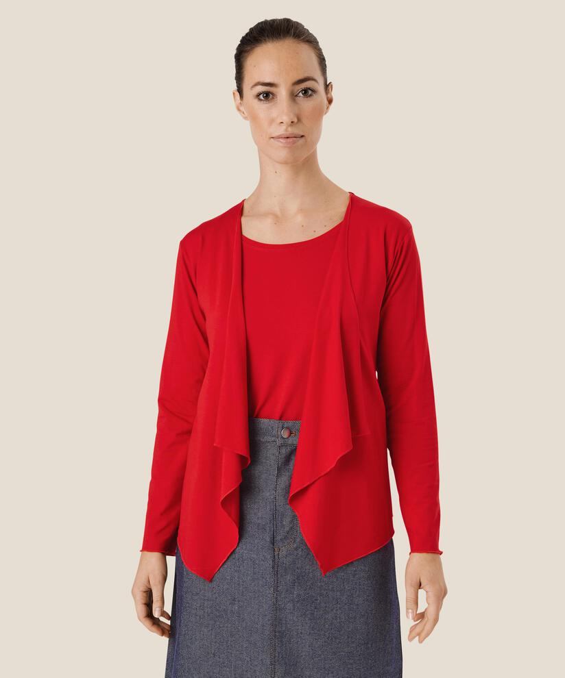 Offener Jersey-cardigan, Goji Berry