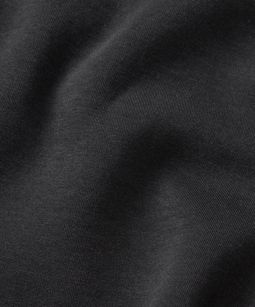 Weiches Sweatshirt mit Schlitzen vorne, Black