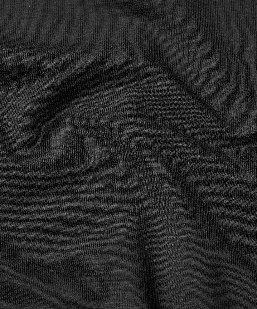 langärmliges Jerseykleid mit Rundhalsausschnitt, Black