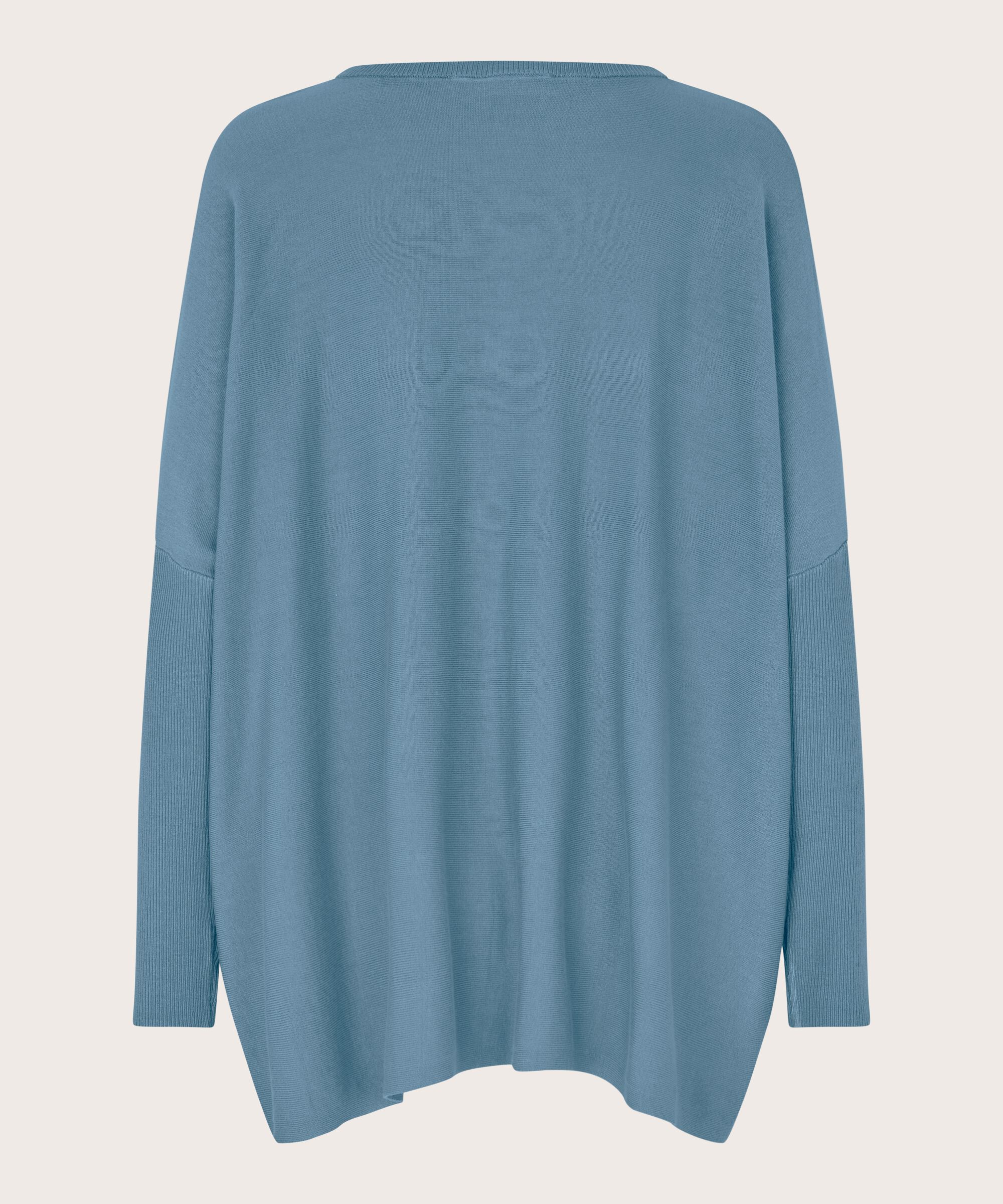 Oversize-pullover Mit Schmalen Ärmeln, Proven Blue