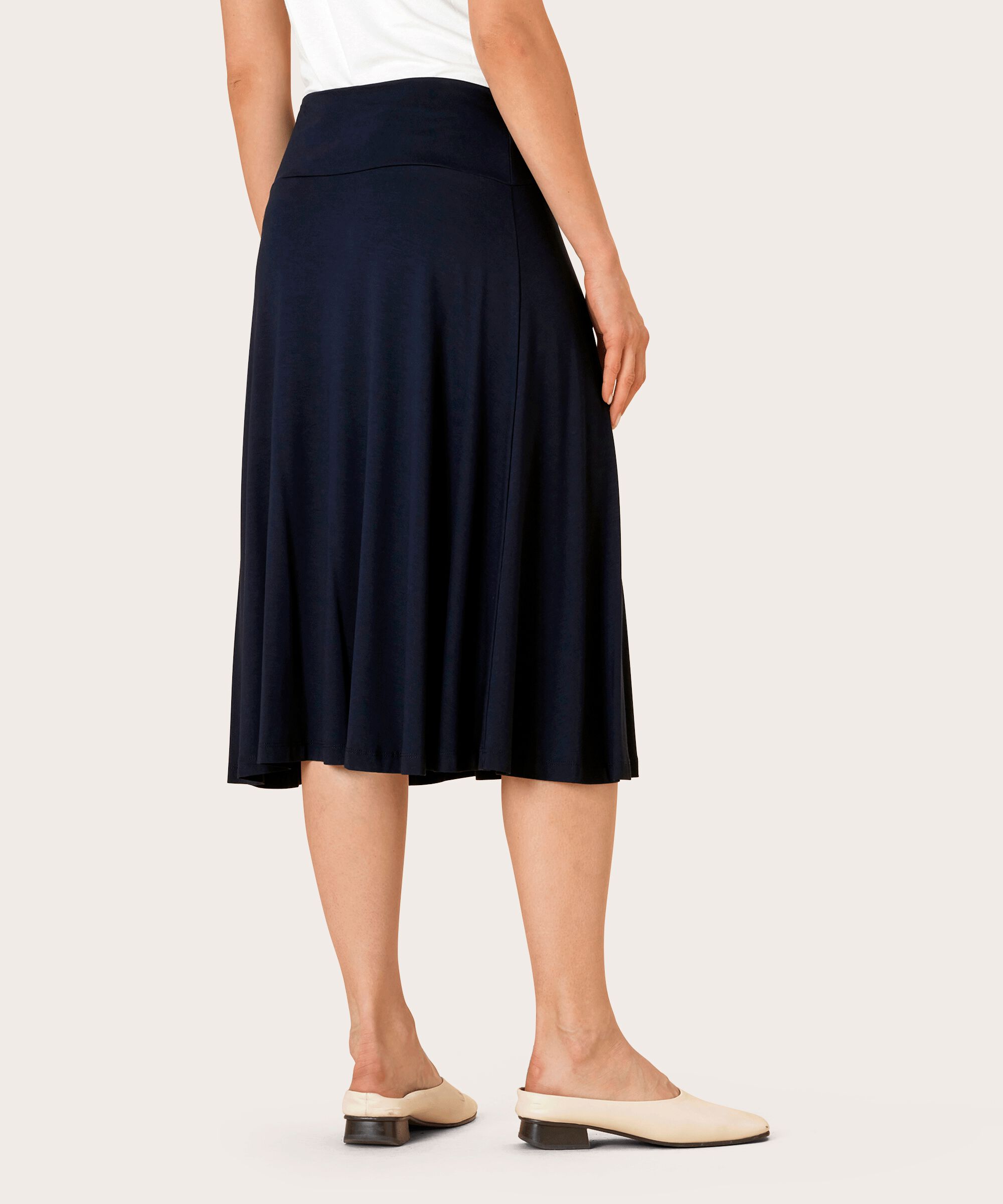 klassischer Jerseyrock mit Stretch, Navy