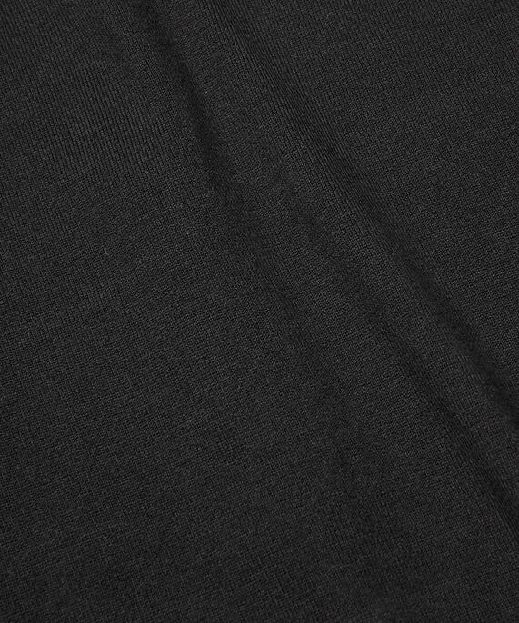Langarm-Cardigan mit Strassknöpfen, Black