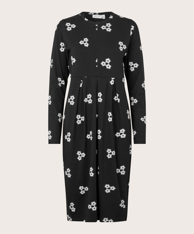 Tulpenkleid mit Reißverschluss, Black