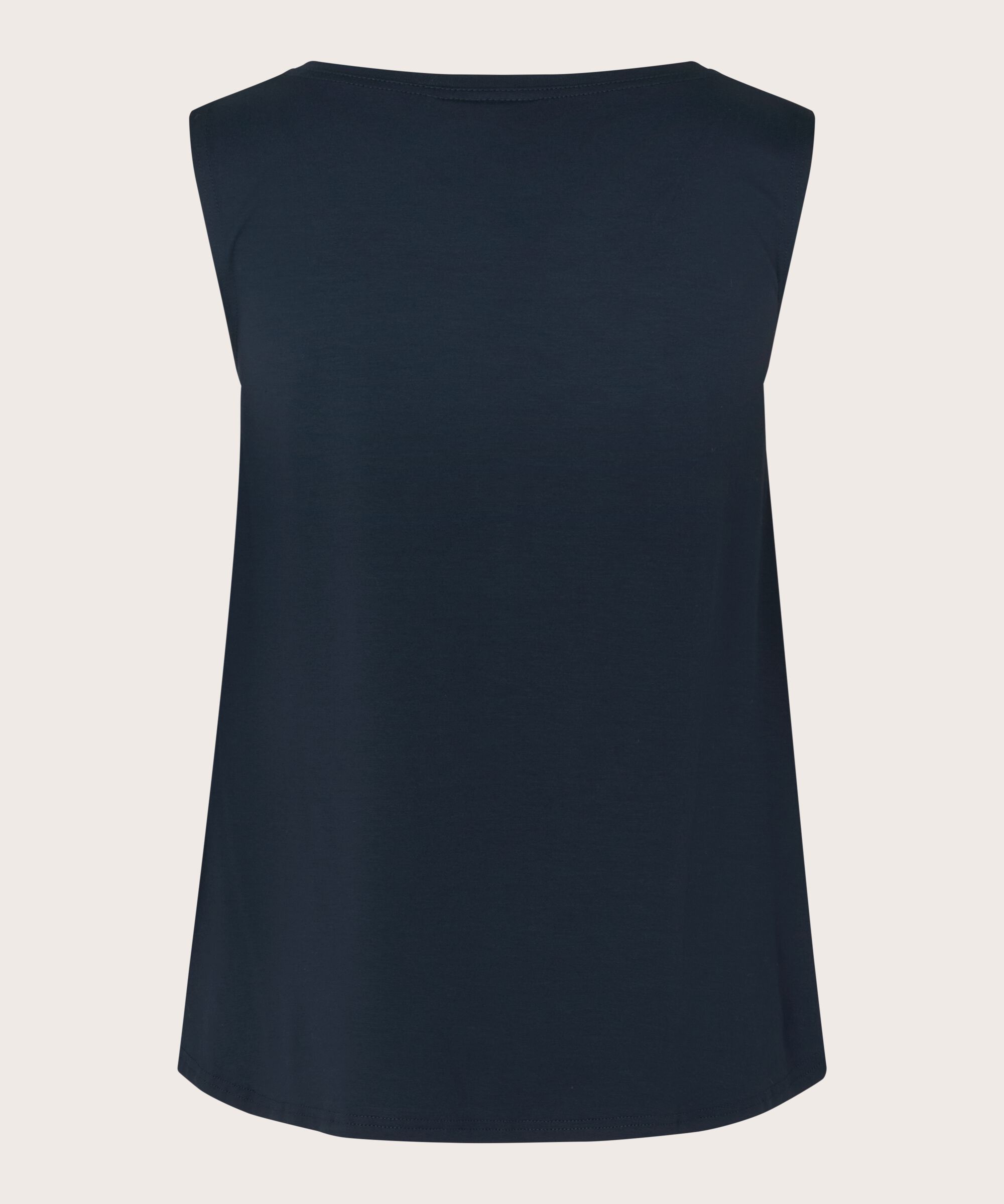 Ärmelloses Jersey-top, Navy