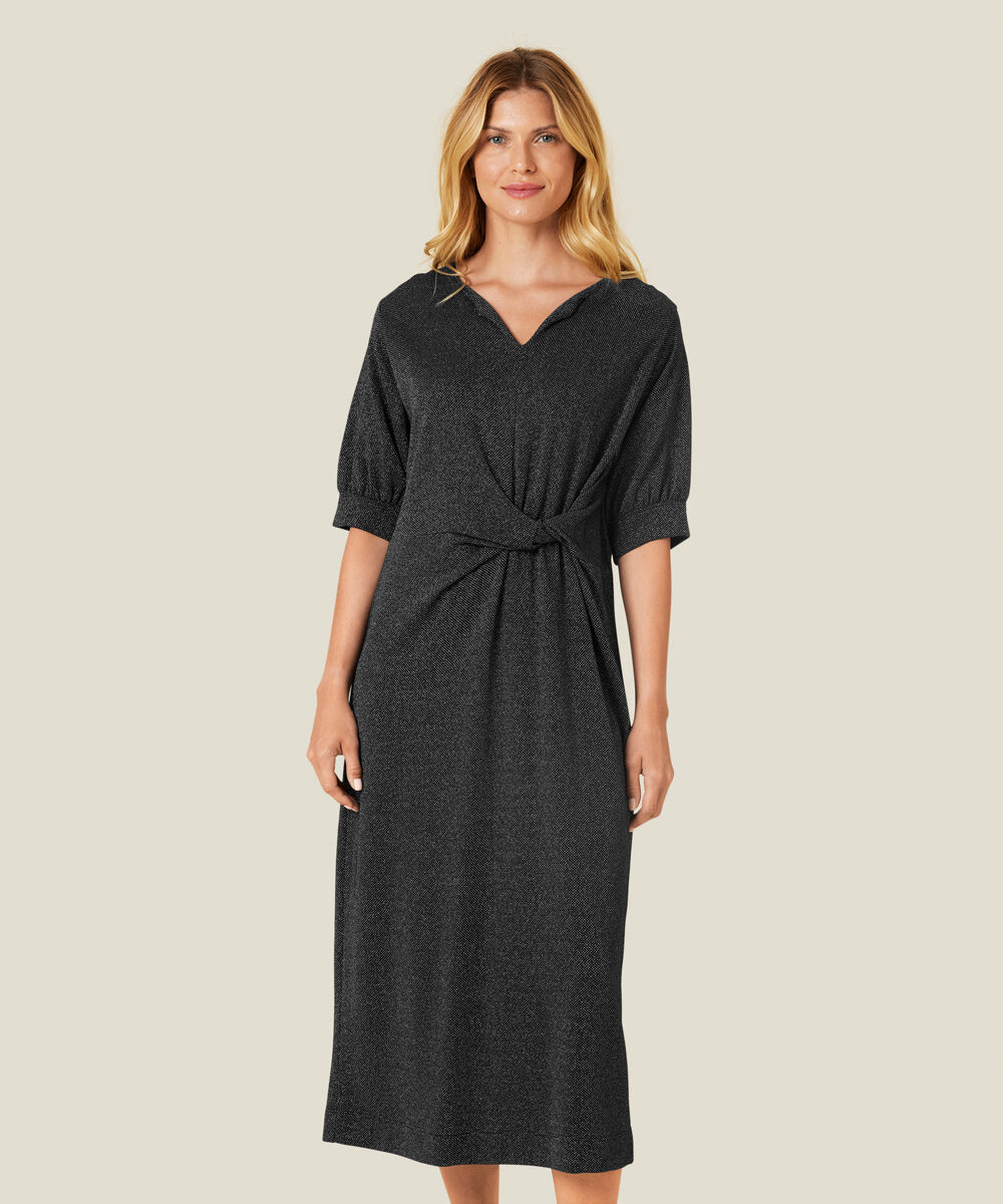 NYOMA JERSEY KLEID, Black