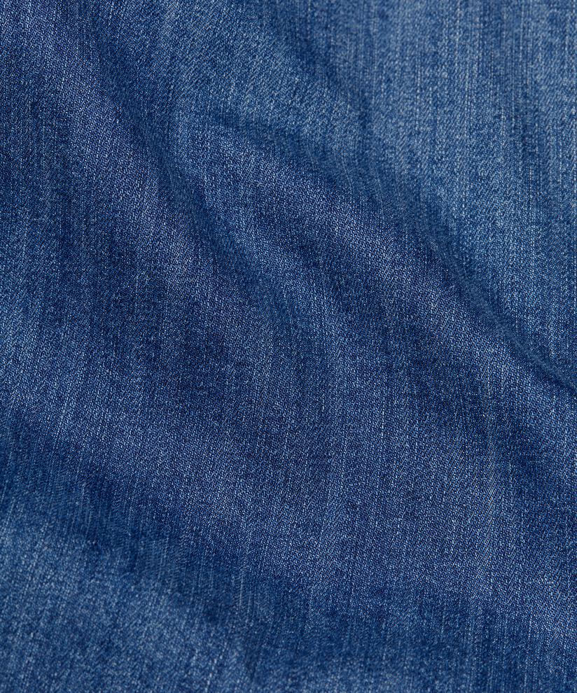 Jeans mit Stretch und weitem Bein, Blue Denim