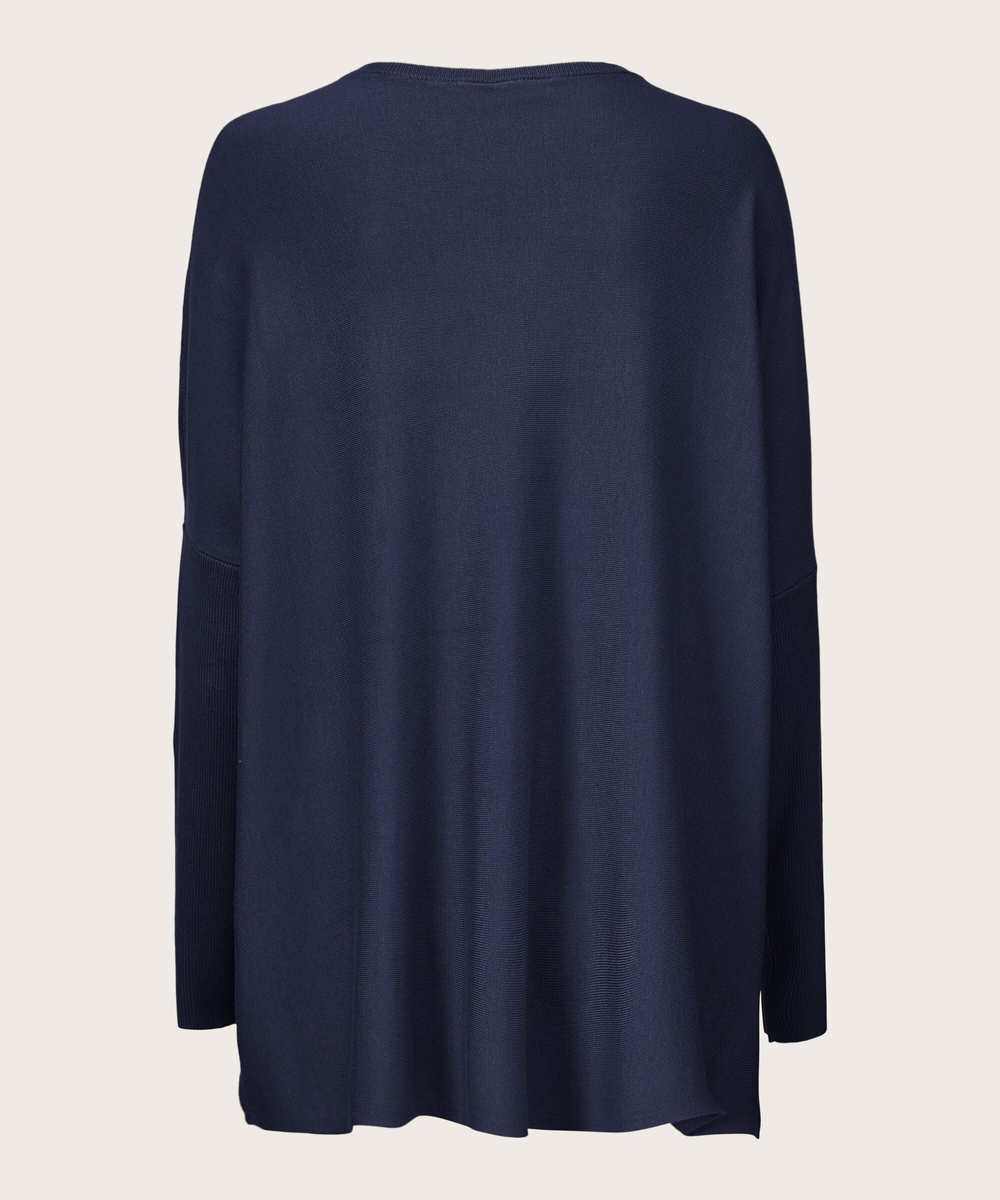 Oversize-pullover Mit Schmalen Ärmeln, Navy